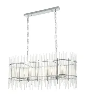 Люстра подвесная Sia 2146/09/08PL Stilfort прозрачная на 8 ламп, основание хром в стиле современный Люстра подвесная Sia 2146/09/08PL Stilfort прозрачная на 8 ламп, основание хром в стиле современный